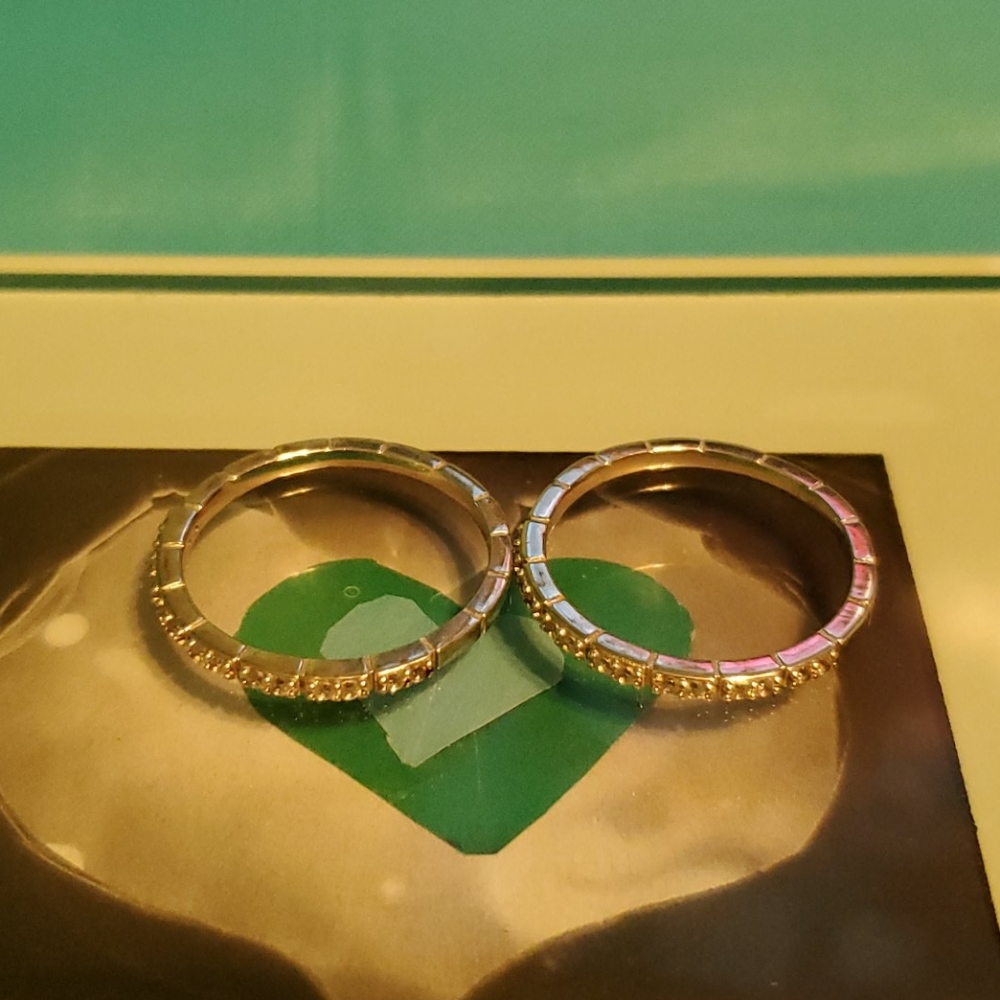 Womens size 10 -  2 stackable Rings - Picture 2 of 4